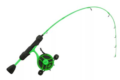 Комбо набор 13 Fishing Radioactive Pickle Ice Combo 25" MH - FF Ghost w/ NEW Line Window + Tickle Stick (Reel Seat) - Left Hand